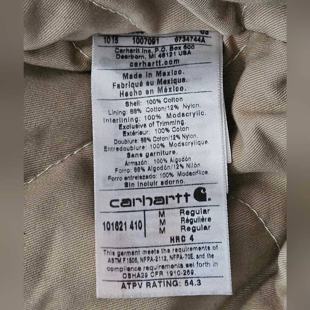 Carhartt Navy Blue Hooded Work Jacket - Picture 5 of 7